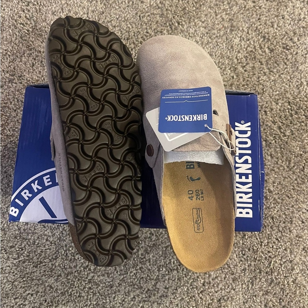 Birkenstock Boston Soft Footbed Taupe